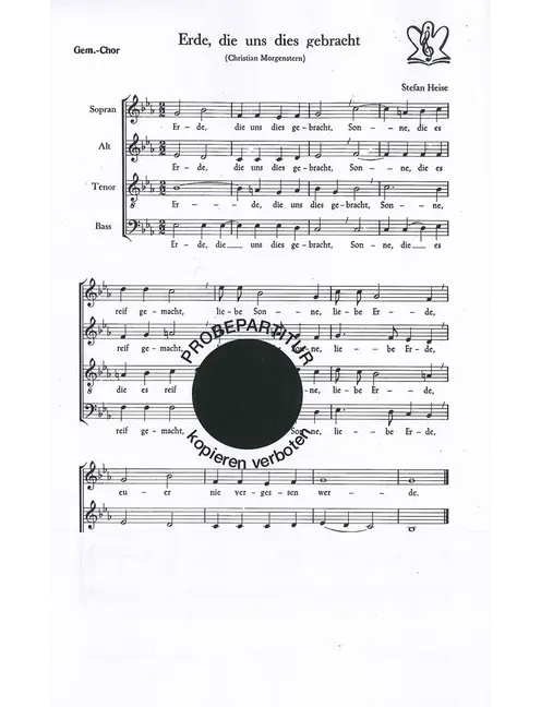 Erde die uns dies gebracht